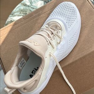 APL Women's White and Beige Athletic Shoes